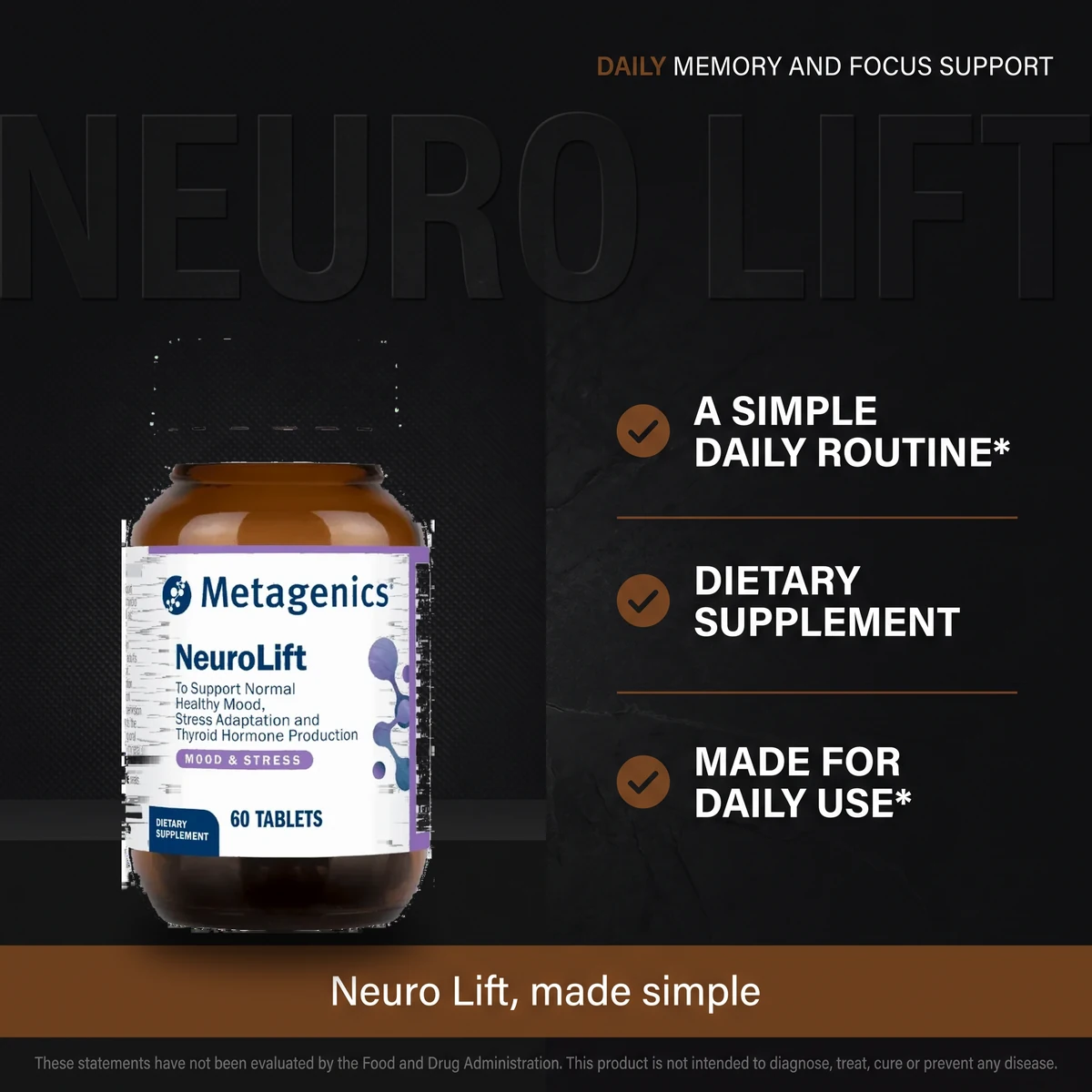 Why Neuro Lift: a simple daily routine mood, stress and thyroid support supplement