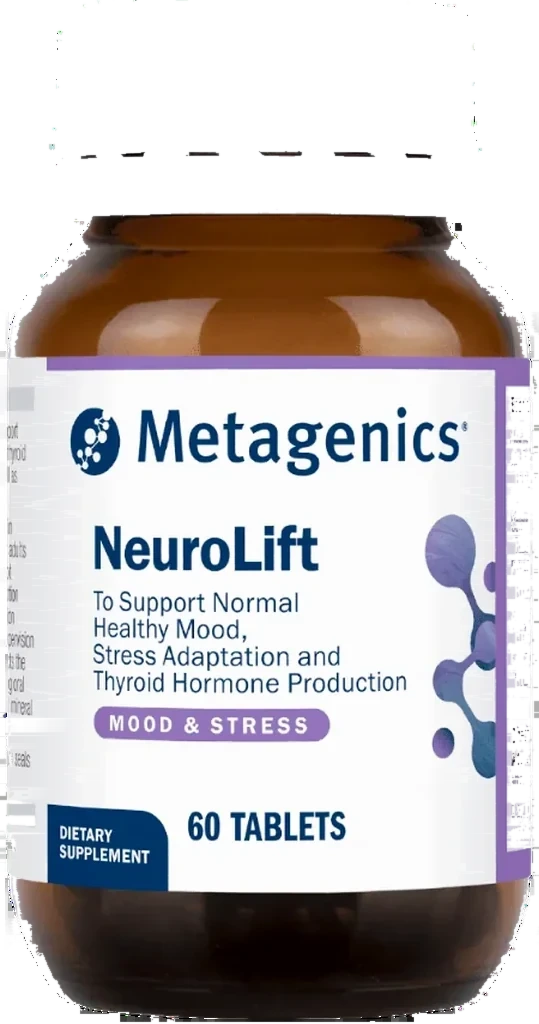Single Neuro Lift bottle of 60 mood, stress and thyroid support tablets